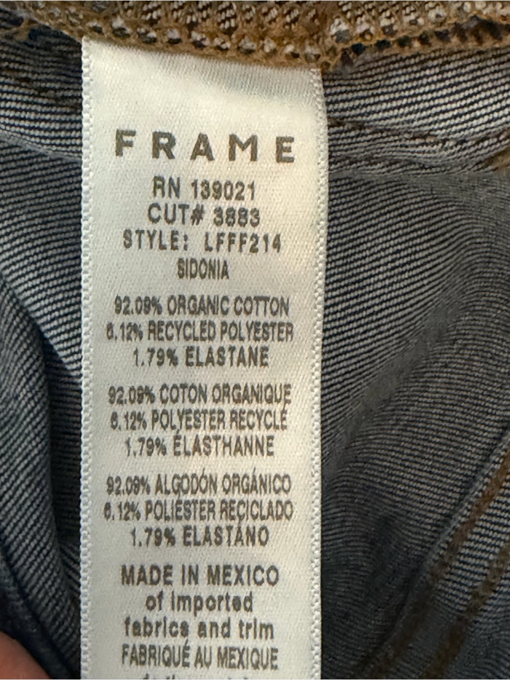 Frame Denim Le Francoise Flare Jeans In Sidonia 25 - Picture 8 of 9